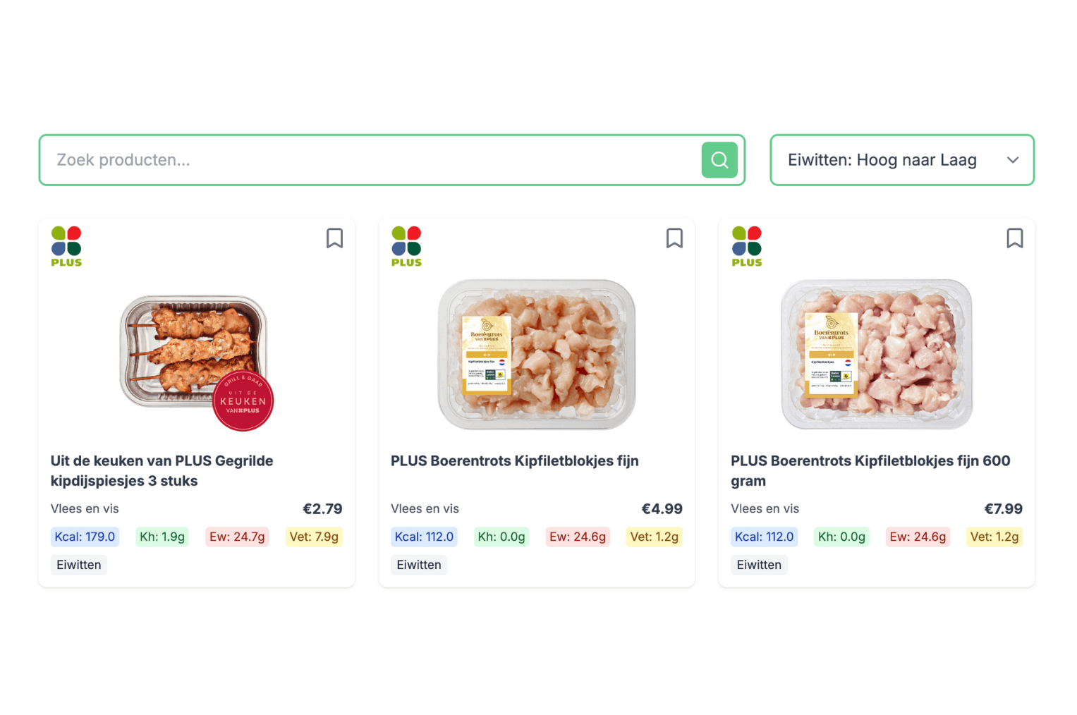 Nieuwe producten van de Plus supermarkt